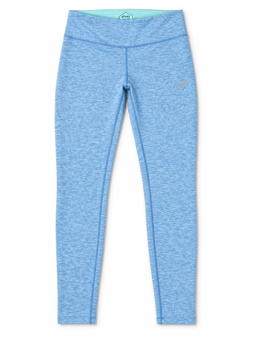 Asics Light Blue Heather Girls' Performance Leggings